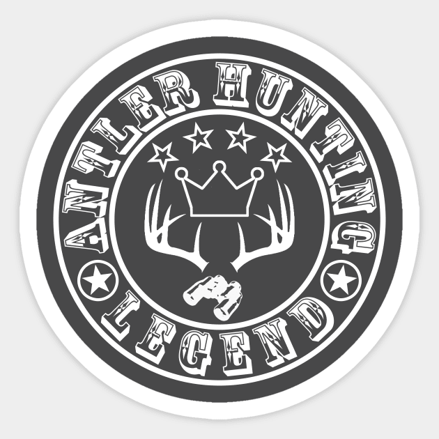 Deer shed hunting antler sheds hunters whitetail legend Sticker by reddeer